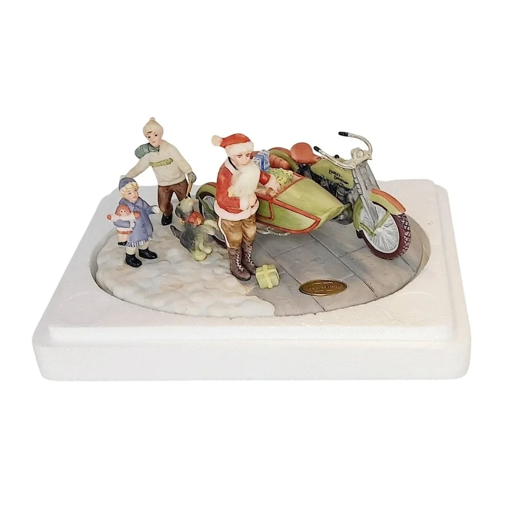1997 Harley Davidson Limited Edition Surpise Visit Holiday Figurine